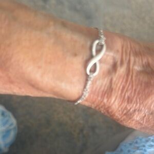 Elegant Tiffany  Silver Infinity Bracelet